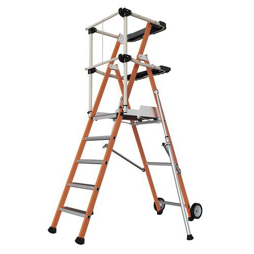 Piattaforma di lavoro isolante Sherpa Fibre - 5 gradini,