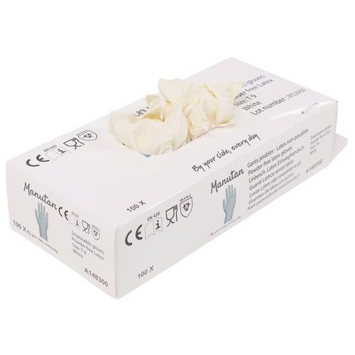 Guanti Lattice senza talco T8 bianco,