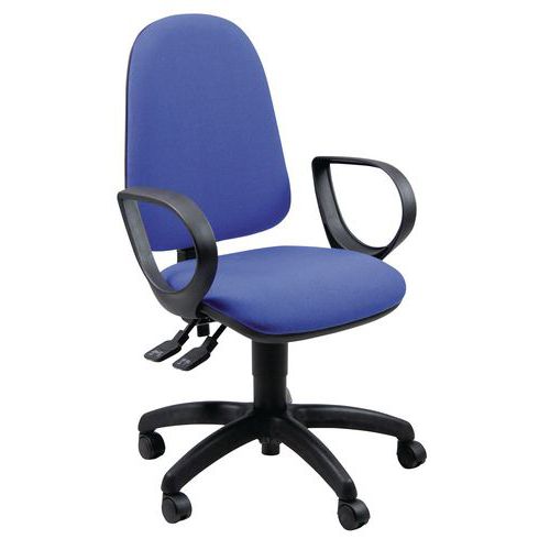 Sedia JupiterbluIGNIFUGOno braccprofondità 45cm,