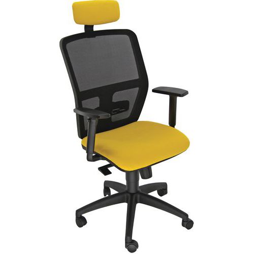 SediaKEMPERFILI DI LUCEgiallo ocrano braccpoggiatst,