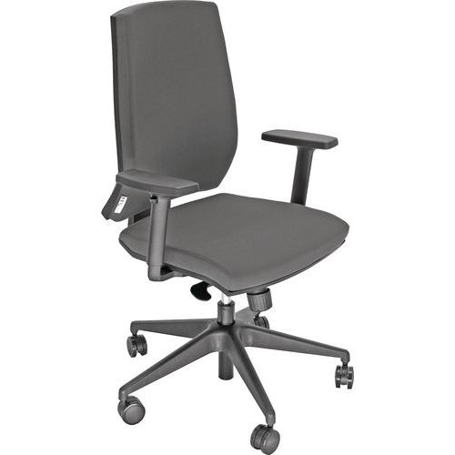 Sedia LARISSA FILI DI LUCE grigio antracite no bracc,