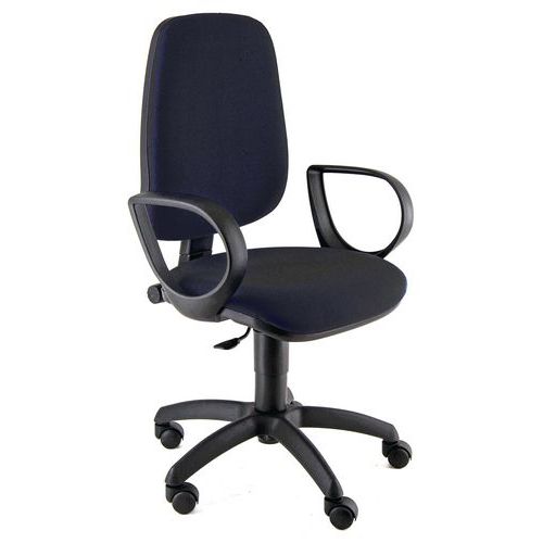 Sedia  LEDA IGNIFUGO nero no bracc,