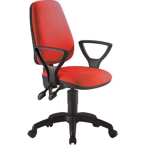 Sedia  LEDA FILI DI LUCE rosso no bracc,