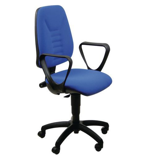 Sedia  LEDA IGNIFUGO blu no bracc,