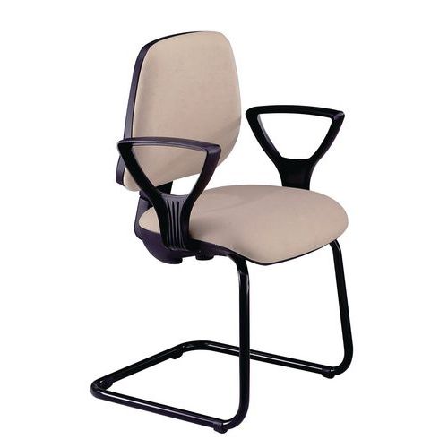 Sedia  LEDA TARGET NO FLAME beige no bracc slitta,