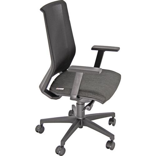 Sedia LIGHT TARGET NO FLAME grigio braccioli opz,