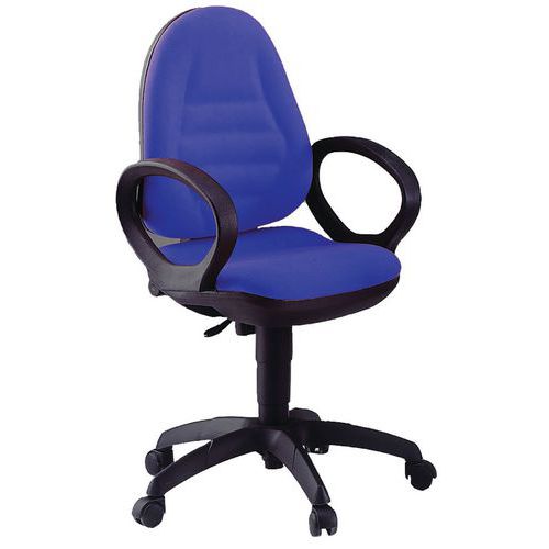 Sedia METIS IGNIFUGO blu bracc.opzionali,