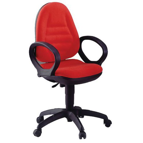 Sedia METIS ECO rosso bracc.opzionali,