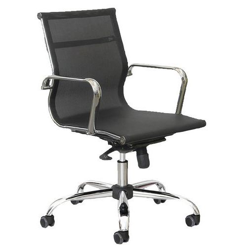 Poltrona direz Pollux Space Schienale basso Rete,