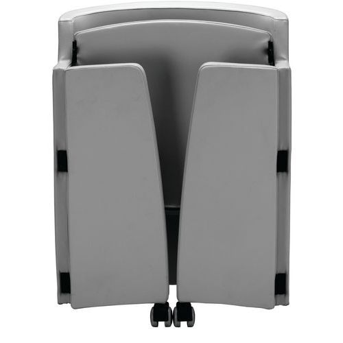 Sedia SMART ECO LEATHER grigio richiudibile,