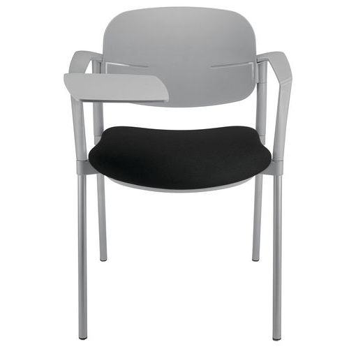 Sedia STEP TARGET NO FLAME nero con scrittoio,