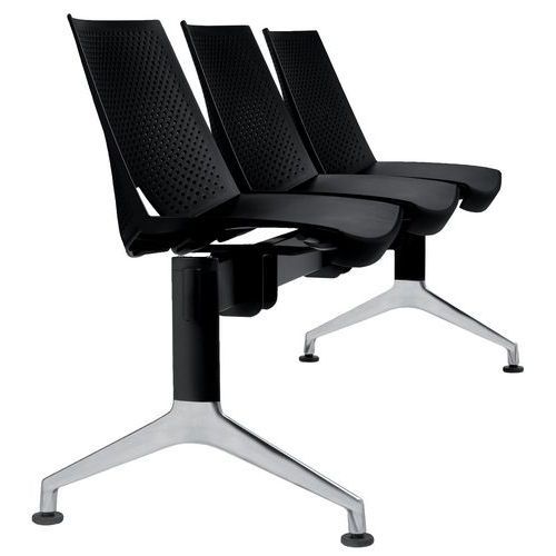 Sedia STRIKE PPL nero 3 POSTI con tavolo,