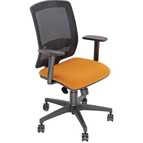 Sedia MOLLY ECO arancione bracc.opz,