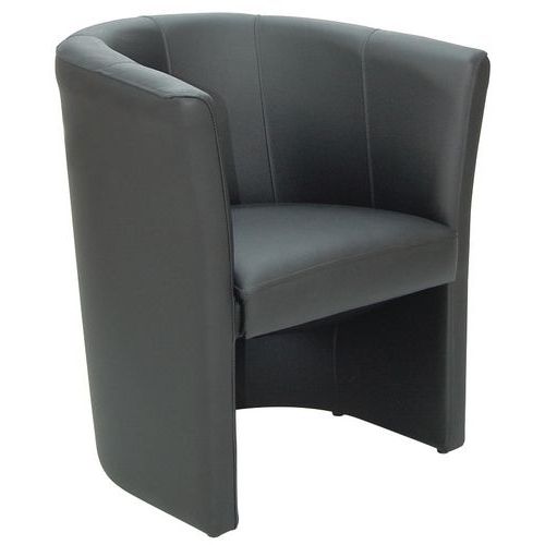 Divano MONIA PELLE nero,