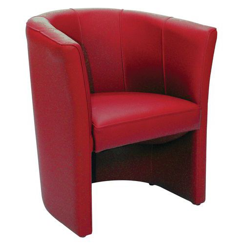 Divano MONIA PELLE rosso,