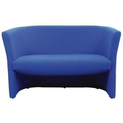 Divano MONIA 2 posti PELLE blu,