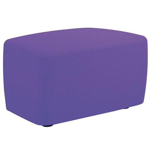 Divano MR JONES IGNIFUGO bordeaux pouf,