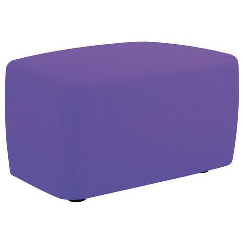 Divano MR JONES ECO LEATHER bordeaux pouf,