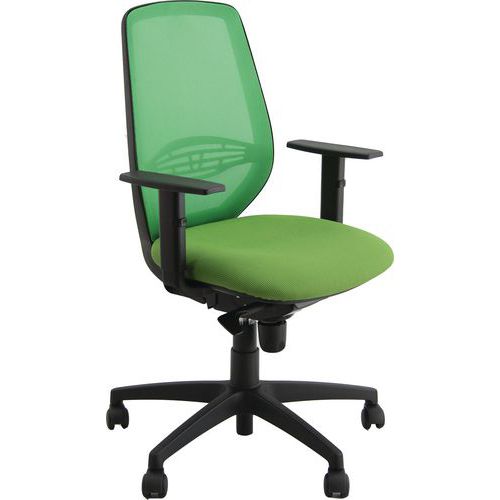 Sedia MUZIO ECO verde bracc.opz,