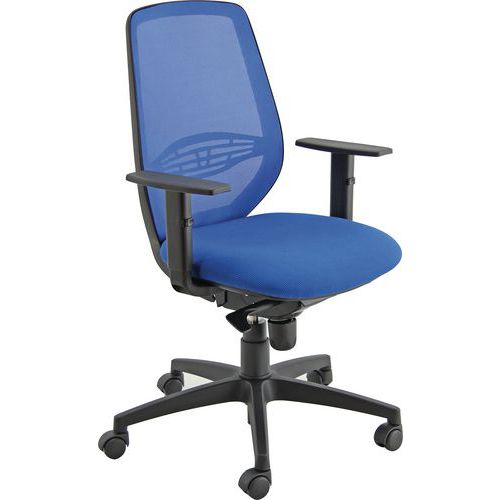 Sedia MUZIO FILI DI LUCE blu bracc.opz,