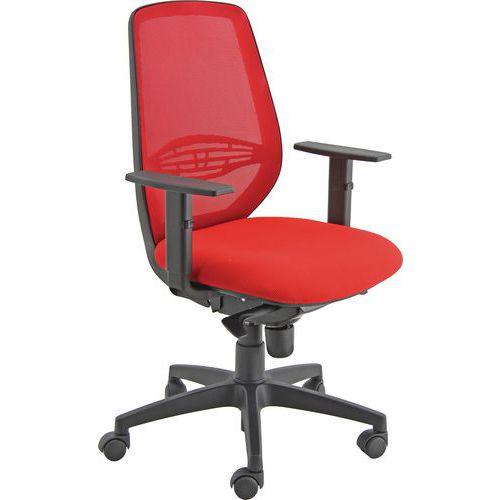 Sedia MUZIO FILI DI LUCE rosso bracc.opz,