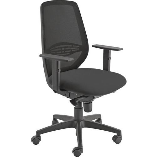 Sedia MUZIO IGNIFUGO nero bracc.opz,