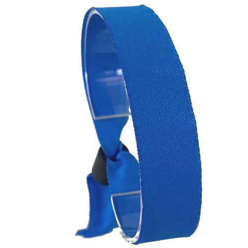Bracciale identificativo in tessuto - Blu,