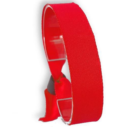 Bracciale identificativo in tessuto - Rosso,