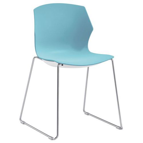 Sedia NO FRILL PPL azzurrosu slitta,