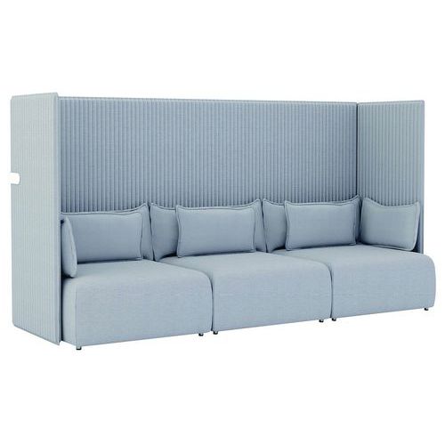 Sedia OASIS TARGET NO FLAME grigio 3 posti,