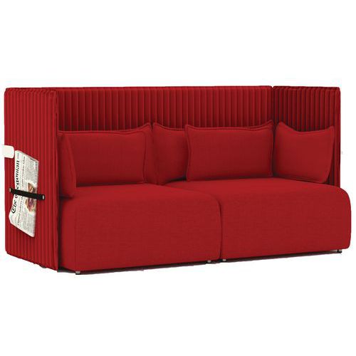 Sedia OASIS TARGET NO FLAME rosso 3 posti,