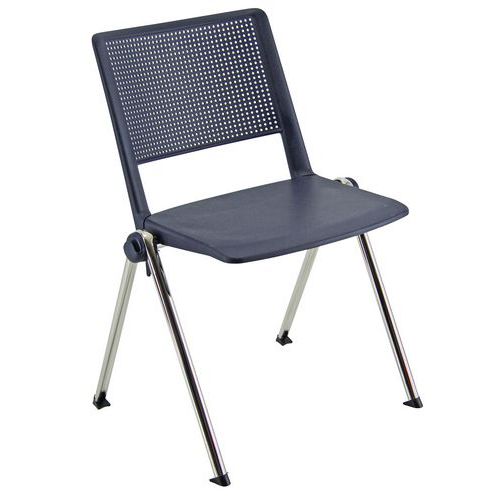 Sedia REVOLUTION PPL grigio bracc.opz.,