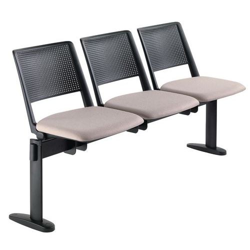 Sedia REVOLUTION FILI DI LUCE beige bracc.opz. Imbottita,