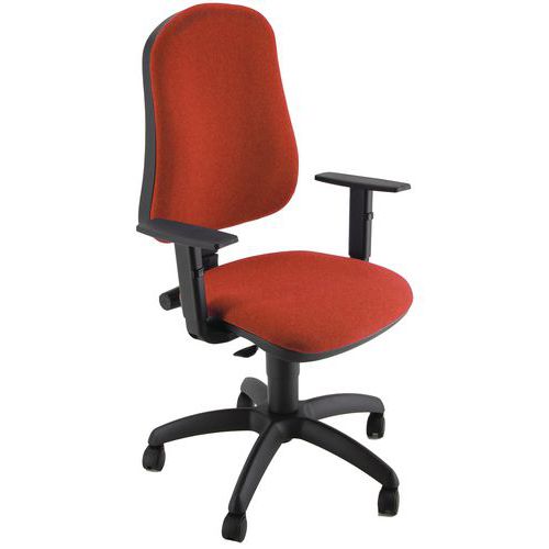 Sedia SIMPLE IGNIFUGO rosso bracc.opz contatt.perm,