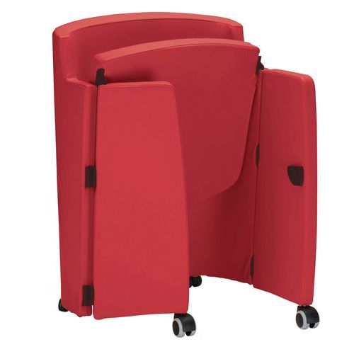 Sedia SMART ECO LEATHER rosso richiudibile,