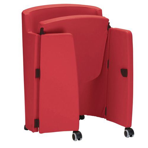 Sedia SMART PELLE rosso richiudibile,