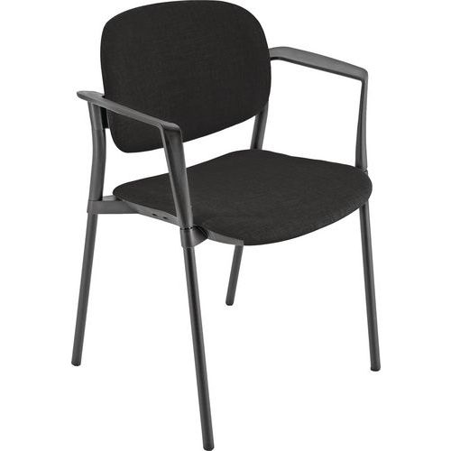 Sedia STEP ECO nero struttura nera,