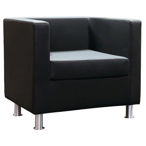 Divano PRAGMA PELLE nero 1 posto,