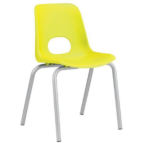 Sedia TEDDY  PPL giallo alt. 78 cm,