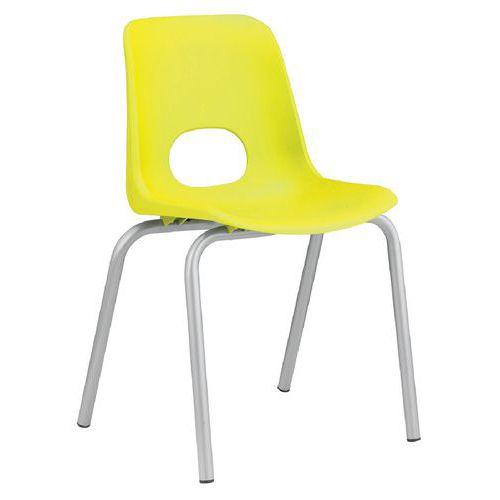 Sedia TEDDY  PPL giallo alt. 66 cm,