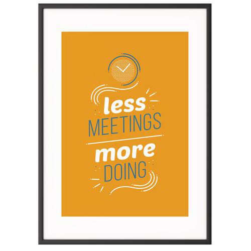 Cornice Team building 50x70 cm - Less meeting - Paperflow,
