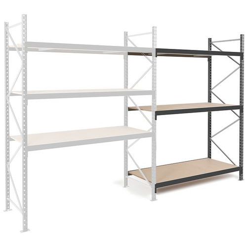 Scaffalatura Rayvol elemento successivo 2500x1800x600 3 ripiani in truciolato,