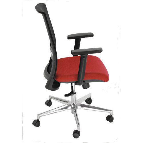 Sedia VAPOR TARGET NO FLAME rosso base cromo bracc.opz,