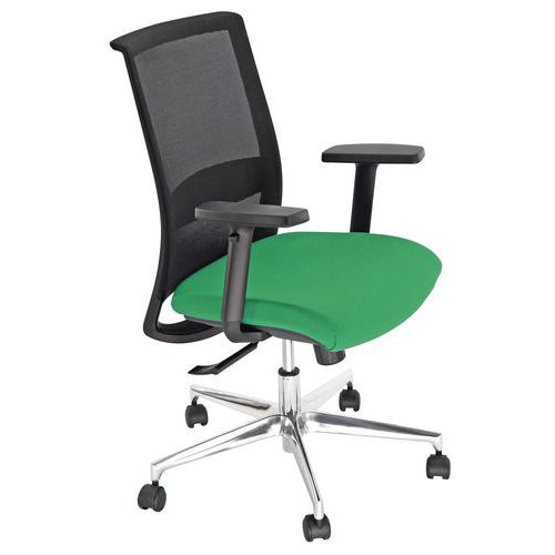 Sedia VAPOR TARGET NO FLAME verde base cromo bracc.opz,