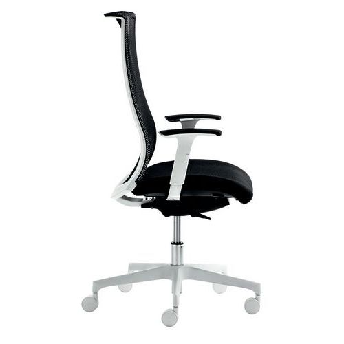 Sedia WING IGNIFUGO nero traslatore sedile bracc.opz.,