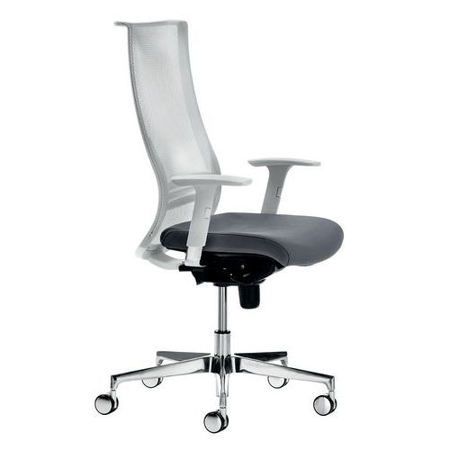 Sedia WING IGNIFUGO antracite traslasedile bracc.opz.,