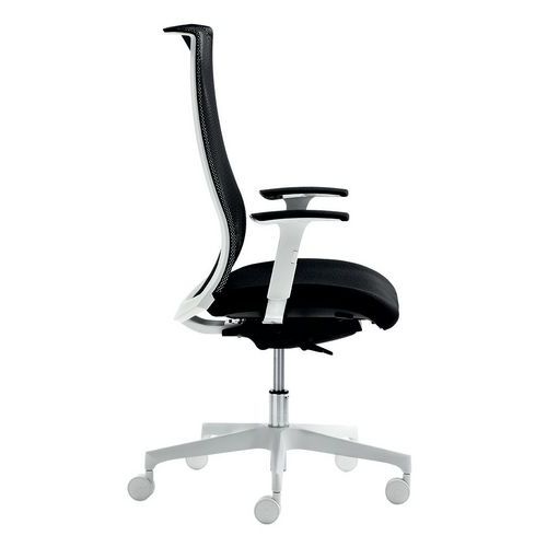 Sedia WING TARGET NO FLAME nero 4 blocchi  bracc.opz.,