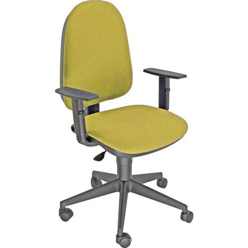 Sedia TEAM IGNIFUGO verde bracc.opz,