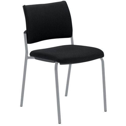 Sedia Per Visitatori Intrata S eduta:47 Mat:Te ssuto Nero,