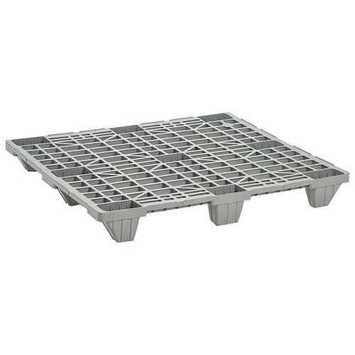 Pallet grigio chiaro impilabile e riciclato-1000x1200x140mm,